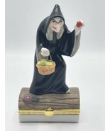 Disney Snow White Old Peddler Woman Witch Bradford Exchange Trinket Box ... - $54.44