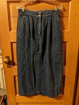 Vintage Tangibles Blue Jean Denim Skirt size 13/14  Juniors  Womens - £11.57 GBP