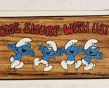 The Smurfs Trading Card 1982 #43 Come Smurf With Us - £1.95 GBP
