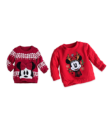 Disney Store Minnie Mickey Mouse Christmas Sweater for Baby New for 2016... - £31.56 GBP