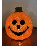 Melted Lighted Popcorn Plastic Halloween Jack-O-Lantern Pumpkin 6-7” Fal... - £12.63 GBP