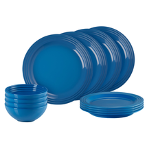 LE CREUSET PLATES DINNERWARE PLATE DISHES SET DISHWARE TABLEWARE MODERN ... - £197.71 GBP