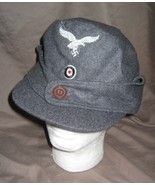 German WW2 Replica Reproduction Luftwaffe flak M43 Cap  Size 59  - £48.90 GBP