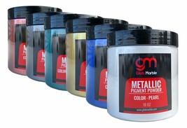 GlobMarble Metallic Epoxy Powder Pigments. Epoxy Floor System. Epoxy Colors - £39.50 GBP