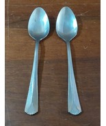 Caitlin Stainless Steel Silverware Flatware 18/0 Large Serving Spoons 2pc - £10.59 GBP