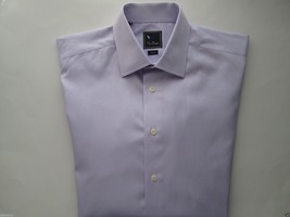 David Donahue Spread Collar Trim Solid Men Dress Shirt Orchid 16.75 | 34.5 $135 - £26.03 GBP