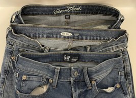Skinny Blue Jeans Ladies Size 4 Gap Old Navy Universal Thread Lot of 3 Pair - $31.56