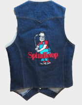 Spindletop Beaumont Texas Oil International Blue Golfer Vintage Denim Ve... - $32.58