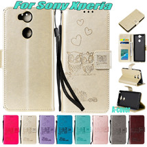 Pattern Leather Magnetic Card Stand Case Cover Fr Sony Xperia XZ1/XA1/XA2 XZ1 L1 - £50.87 GBP