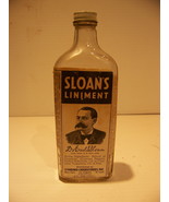 VINTAGE SLOANS LINIMENT GLASS BOTTLE W/ METAL SCREW TOP LID 6 OZ. - €23,43 EUR