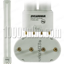 Sylvania DULUX 24 Watt long compact fluorescent bulb with 4-pin base, 4100K colo - £7.84 GBP