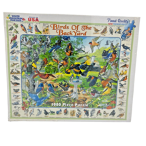 White Mountain 1000 Pc Jigsaw Puzzle Birds Of The Back Yard Made In Usa New - $15.85