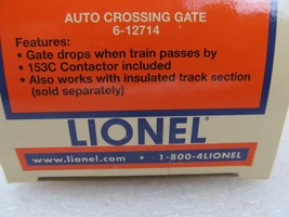 Lionel Trains O Gauge 6-12714 Automatic Crossing Gate &amp; 153C Contactor NIB - £23.64 GBP