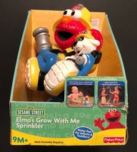 Elmo Sesame Street Grow With Me Sprinkler Fisher Price 2007 Mattel Fireman New - $17.93