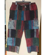 2X  Grateful Dead Cotton Stonewash Patchwork Cargo Pants  #24  Unisex  - $70.15 CAD