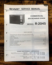 Sharp R-2045 Microwave  Service Manual *Original* - $14.47