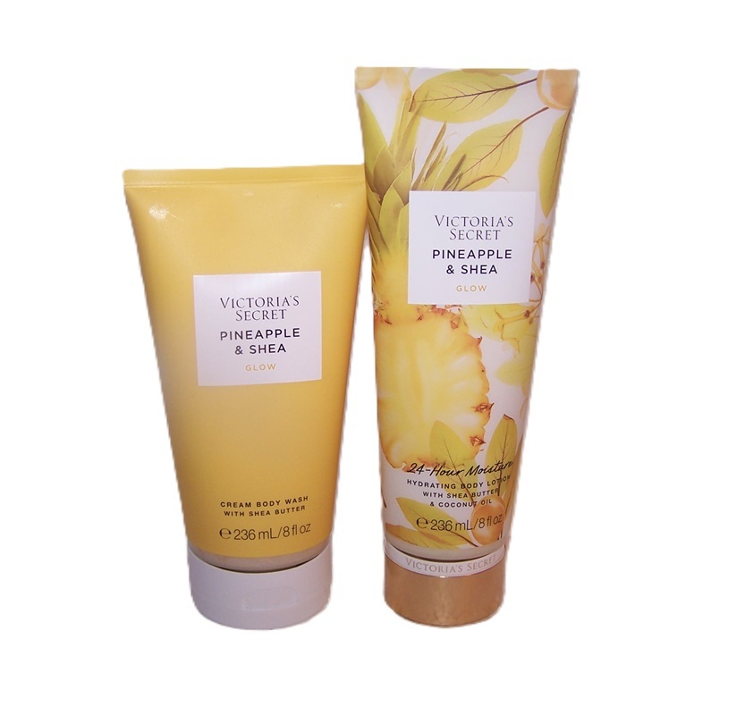 Pineapple & Shea Lotion & Body Wash Victoria's Secret 2 Piece Set