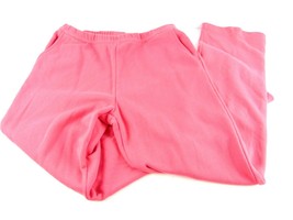 LL Bean Coral Pink Athletic Heavy Cotton Pants Womens M - £15.50 GBP