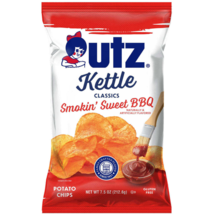 Utz Kettle Classics Smokin' Sweet BBQ Potato Chips 7.5 oz. Bags - £23.26 GBP+