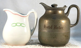 Thermal Carafe Hotel Astor _ Icy-Hot Bottle Co. &amp; China Odd Fellows Crea... - $25.99