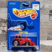 1991 Hot Wheels Tractor Red #145 Blue Card 1:64 Diecast New Old Stock  - $10.89