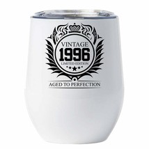 Limited Edition 1996 Floral Vintage Tumbler 12oz 26 Years Old Birthday Cup Gift - £17.87 GBP