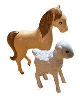 Barbie Pet Farm Vet Animals Lot Of 2-HORSE LAMB Replacements - $10.89