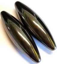 (set of 2) 60mm Magnetic Hematite Oval - $17.95