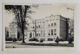 Florence Wisconsin High School Building Postcard T6 - £3.10 GBP