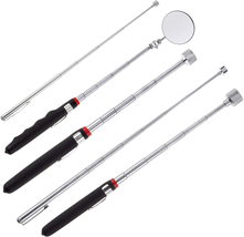 5 Pieces Magnetic Telescoping Pick-Up Tool Kit with 1 Lb/ 15 Lb Pick-Up ... - £14.69 GBP