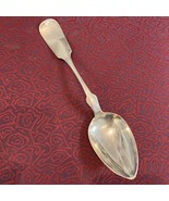 Coin Silver Large Spoon By C. Bard &amp; Son Philadelphia 8.5” Long Monogram... - $87.07