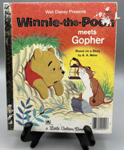 Children&#39;s Little Golden Disney Presents Winnie the Pooh Meets Gopher 1965 - £3.98 GBP