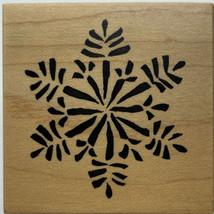 Winter Large Snowflake Rubber Stamp Christmas PSX E-2732 Vintage 1999 New - £7.74 GBP