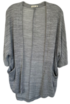 COTTON:ON Women&#39;s Open Front Cardigan w/ Pockets 3/4 Sleeve Size XS/S Gray - £11.86 GBP