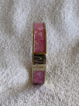 Nwt Lilly Pulitzer Gold Photodome Bangle Bracelet Mandevilla Baby Days Bloom - £26.85 GBP