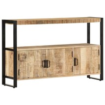 Mango Wood Side Cabinet by vidaXL, White, 18" W x 12" D x 30" H - $9,189.10 MXN