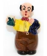 Vintage Hand Painted Barman, Waiter, Man Decanter Bottle, Japan ? Man Cave - £15.63 GBP