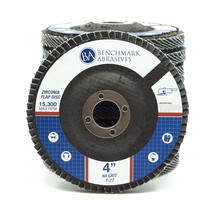 Benchmark Abrasives 10 Pack Of Premium Type 27 Zirconia Flap Discs, Angle - £27.33 GBP