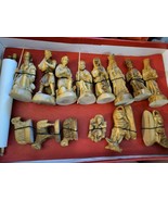 Bethlehem 14pc Hand Carved olive wood Nativity set from Israel Holy Land... - $1,600.21 CAD