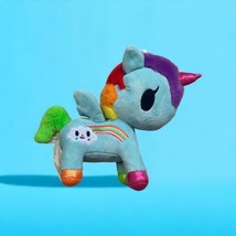 Aurora World Pixie Tokidoki Plush Unicorn Green Rainbow Pegasus Stuffed Animal 7 - £9.45 GBP