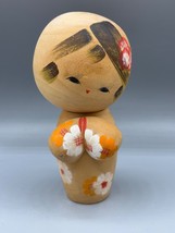 Vintage Japanese Kokeshi Doll Signed Hand Painted Creative Wooden - $17.70