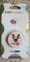 PopSockets PopGrip Cell Phone Grip &amp; Stand - Holiday Pug- Brand NEW - £6.86 GBP
