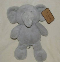 Kellytoy Kellybaby Kelly Toy Baby K Luxe Stuffed Plush Gray Elephant Rattle NEW - £39.56 GBP
