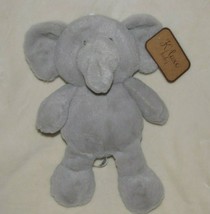 Kellytoy Kellybaby Kelly Toy Baby K Luxe Stuffed Plush Gray Elephant Rattle NEW - £37.17 GBP