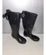 Womans Black Rubber Rain Boots Size 7 - Rainboots - $25.68