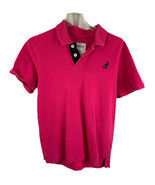 Aeropostale Shirt Mens Medium Pink  Polo Short Sleeve Logo 100% Cotton P... - $230.48 MXN