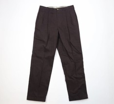 Vintage 90s Tommy Hilfiger Mens 32x34 Faded Ribbed Pleated Cuffed Corduroy Pants - £63.46 GBP