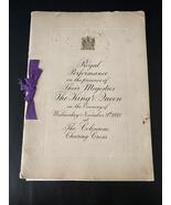 1938 Royal Command Performance Program: Visit of King George VI &amp; Queen ... - $35.00