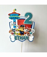 Paw Patrol Tower Blue Any Name/Age Cake Topper | Theme Cake Topper | Cus... - $16.00