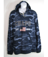 Chaps Super Soft Camp Blue Camo Hoodie Pullover Sweatshirt Men&#39;s Size 2XL - £23.16 GBP